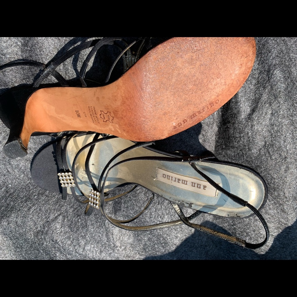 Ann Marino strappy evening shoes